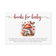 Woodland Autumn Hedgehog Baby shower Boeken