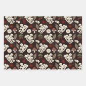 Woodland Autumn Mushrooms Inpakpapier Vel (Voorkant 2)