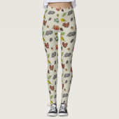 Woodland Autumn Pattern Leggings (Voorkant)