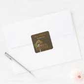 Woodland Autumn Trees Rustic Fall Wedding Sticker (Envelop)