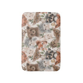 Woodland Baby Animals Badmat (Voorkant Verticaal)
