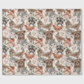 Woodland Baby Animals Cadeaupapier (Vlak)
