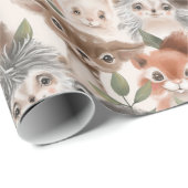 Woodland Baby Animals Cadeaupapier (Rol Hoek)