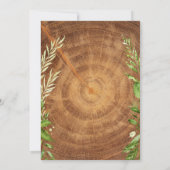 Woodland Baby Animals Forest Boy Baby shower Kaart (Achterkant)