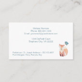 Woodland Baby Animals Mammie Calling Card Visitekaartje (Achterkant)