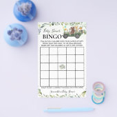 Woodland Baby Animals Shower Bingo Game Kaart (Enkel)