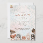 Woodland Baby Animals Whimsical Kaart (Voorkant)