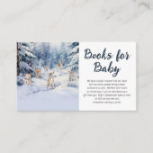 Woodland Baby Animals Winter Baby Boeken voor Baby Informatiekaartje (Voorkant)