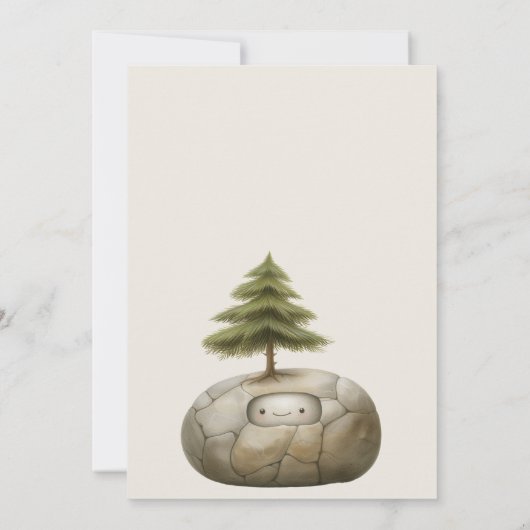 Woodland baby avonturier baby shower kaart (Achterkant)