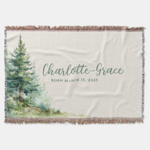 Woodland Baby Blanket • Neutral Beige Forest Deken