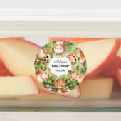 Woodland Baby Boy Douche Water Drinken Labels (Aangebracht)