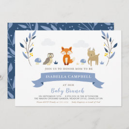 Woodland Baby Brunch Uitnodiging