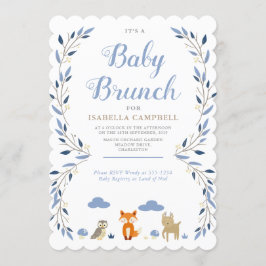 Woodland Baby Brunch Uitnodiging