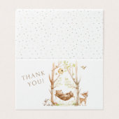 Woodland Baby Douche Opvouwbaar Dank u Auto's Kaart (Buitenkant ongevouwen)