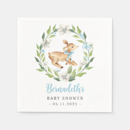 Woodland Baby Fawn Kleine Herten Baby shower Servet