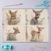 Woodland Baby Fawns Tissue Paper Tissuepapier (Craft)
