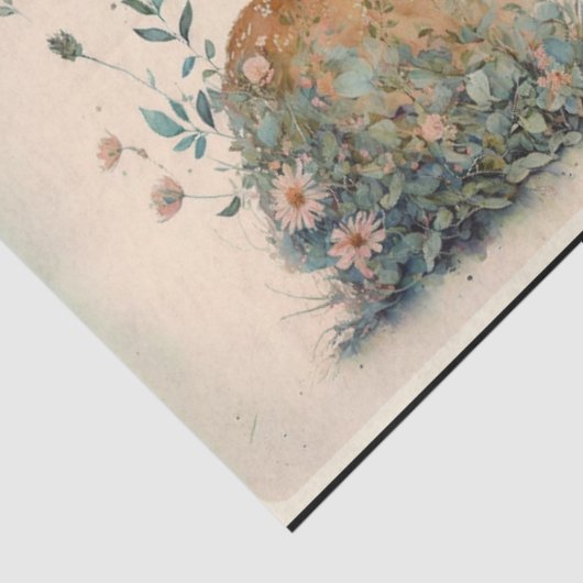 Woodland Baby Fawns Tissue Paper Tissuepapier (Detail)