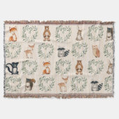 Woodland Baby Forest Dier Deken (Voorkant)