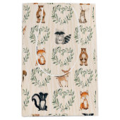 Woodland Baby Forest Dier Medium Cadeauzakje (Voorkant)