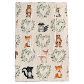 Woodland Baby Forest Dier Medium Cadeauzakje (Achterkant)