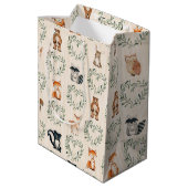 Woodland Baby Forest Dier Medium Cadeauzakje (Achterkant Gekanteld)