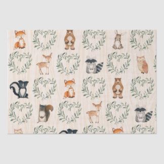 Woodland Baby Forest Dier Tissuepapier