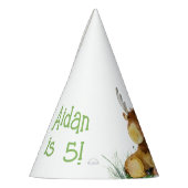 Woodland Baby Fox Green Party Pet Feesthoedjes (Links)