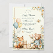 Woodland Baby Friends Baby shower Kaart (Voorkant)
