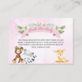 Woodland Baby Girl Books for Baby Enclosure Card Informatiekaartje (Voorkant)