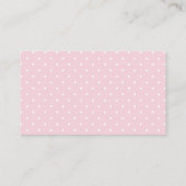 Woodland Baby Girl Diaper Raffle Enclosure Card Informatiekaartje (Achterkant)