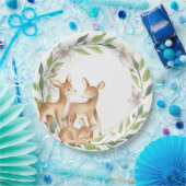 Woodland Baby Herten Baby shower Papier Bord (Feest)