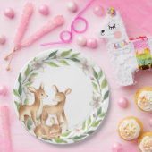 Woodland Baby Herten Baby shower Papier Bord (Feest)