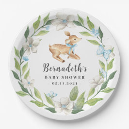 Woodland Baby Herten Baby shower Papier Bord