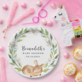 Woodland Baby Herten Baby shower Papier Bord (Feest)