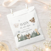 Woodland Baby Het is koud buiten Baby shower Bedankzakje (Geknipt)