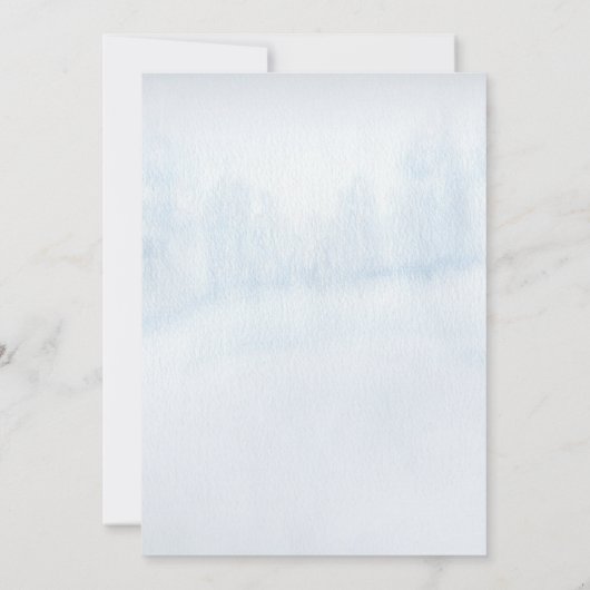 Woodland Baby Het is koud buiten Baby shower Kaart (Achterkant)