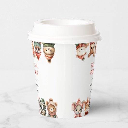 Woodland Baby Het is koud buiten Baby shower Papieren Bekers (Rechts)