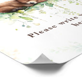 Woodland Baby Jongen Douche Aangepast teken Poster (Hoek)