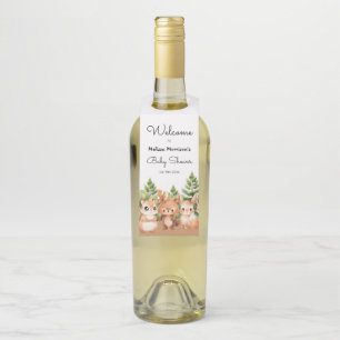 Woodland Baby Jongen Douche Flessenhanger