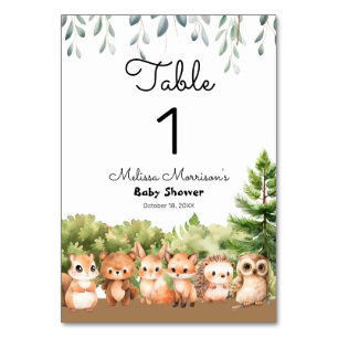 Woodland Baby Jongen Douche Kaart