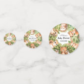 Woodland Baby Jongen Douche Party Confetti (Voorkanten)