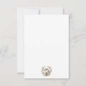 Woodland Baby met Schattigee egel Bedankkaart (Achterkant)