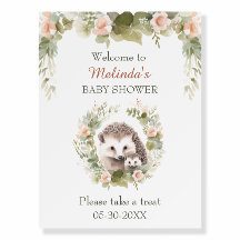 Woodland Baby met Schattigee Hedgehog Foam Board S