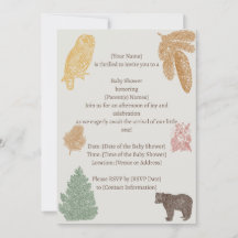  Woodland Baby shower-Beren, Moose, Uilen