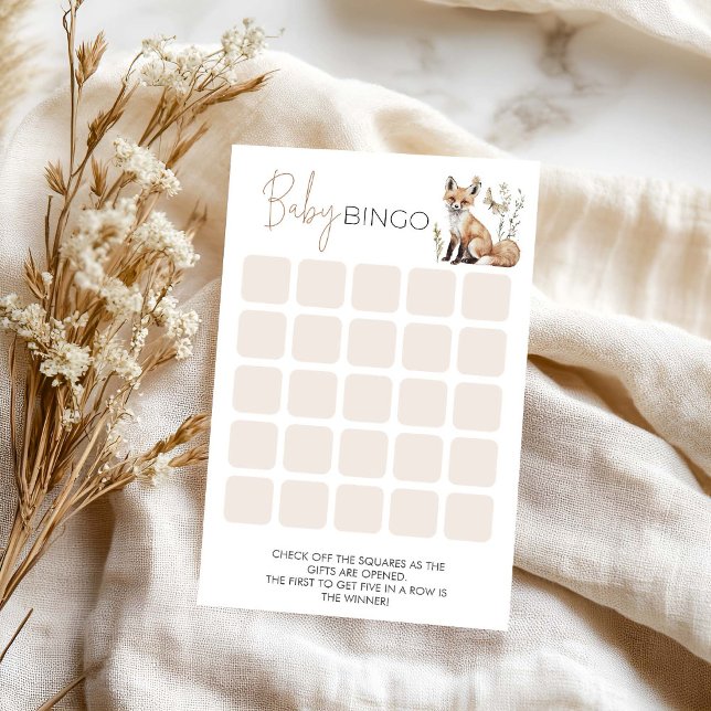 Woodland Baby shower Bingo Game (Creator heeft geüpload)
