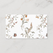 Woodland Baby shower Boeken voor Baby shower Visitekaartje (Achterkant)