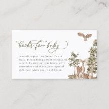 Woodland Baby shower Boeken voor Baby shower