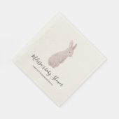 Woodland Baby shower Chic Rabbit Custom Servet (Hoek)