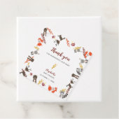 Woodland Baby shower Cute Forest Dank u Herfst Bedankjes Labels (In situ)