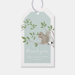 Woodland Baby shower Dank u Label Cadeaulabel